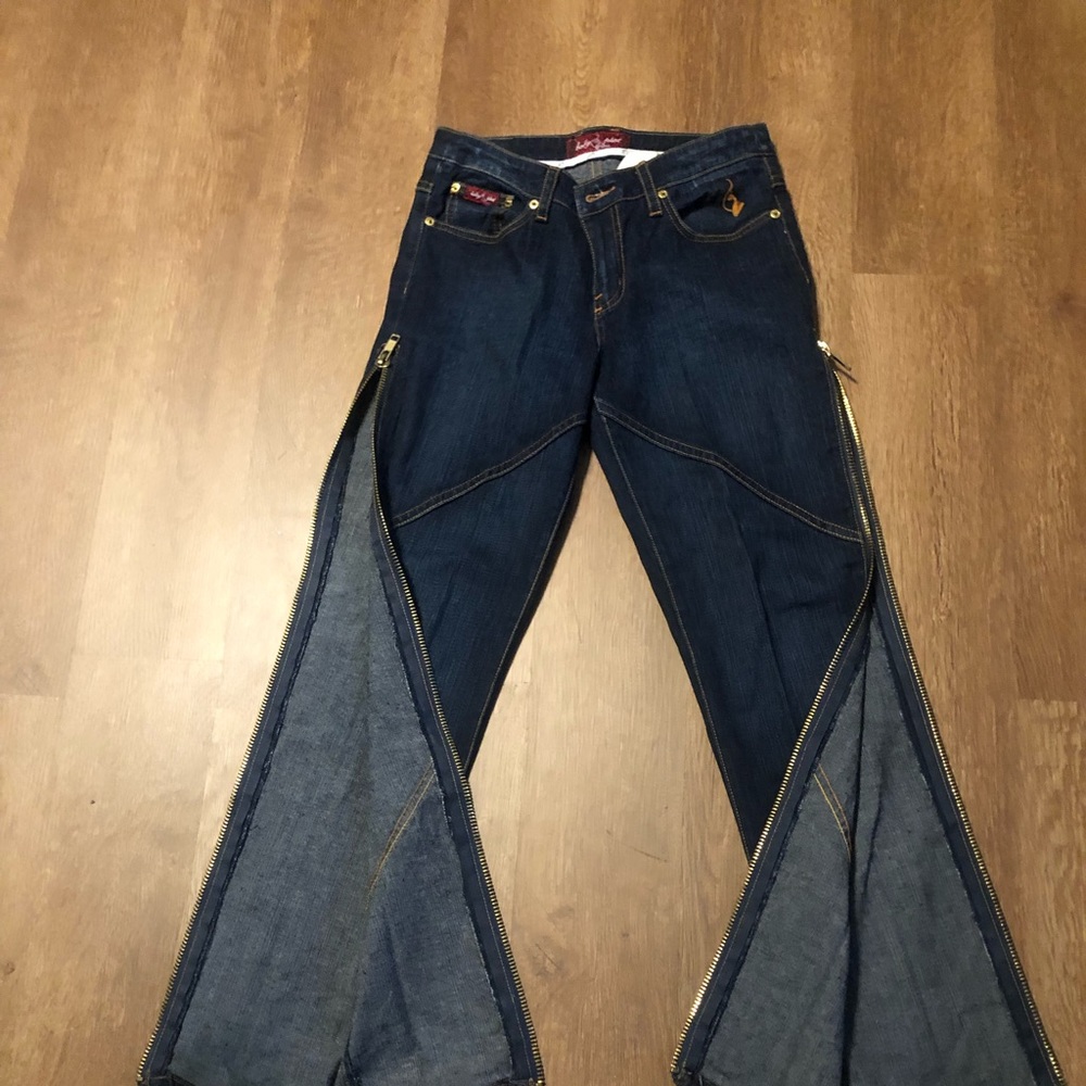 Baby Phat Denim jean side zipper design